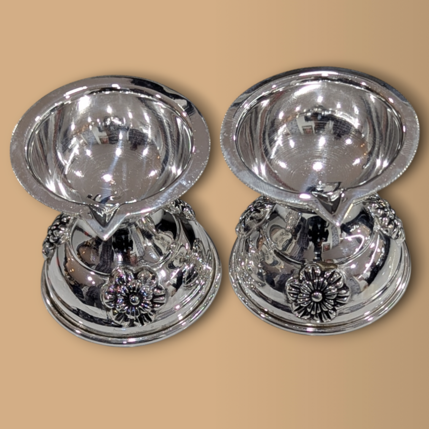 92.5 Silver Antique 1 Star Diya