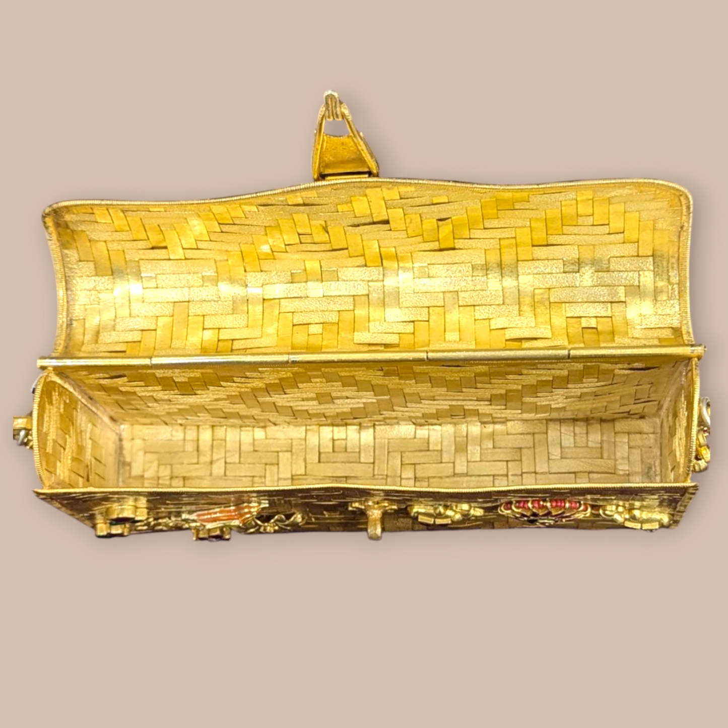 92.5 Silver Gold Polish Kundan Purse