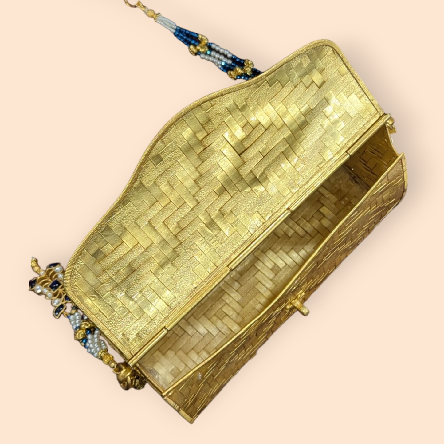 92.5 Silver Gold Polish Kundan Purse