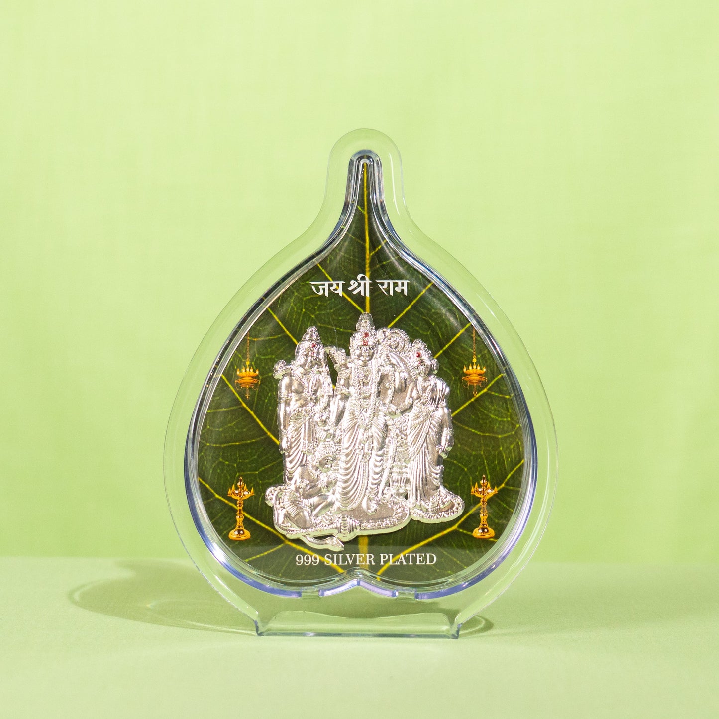Silver Coated Ram Family Frame (No 2) Leaf