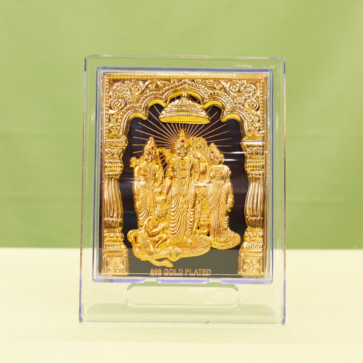Gold Coated Ram Family Frame (No 2) Square
