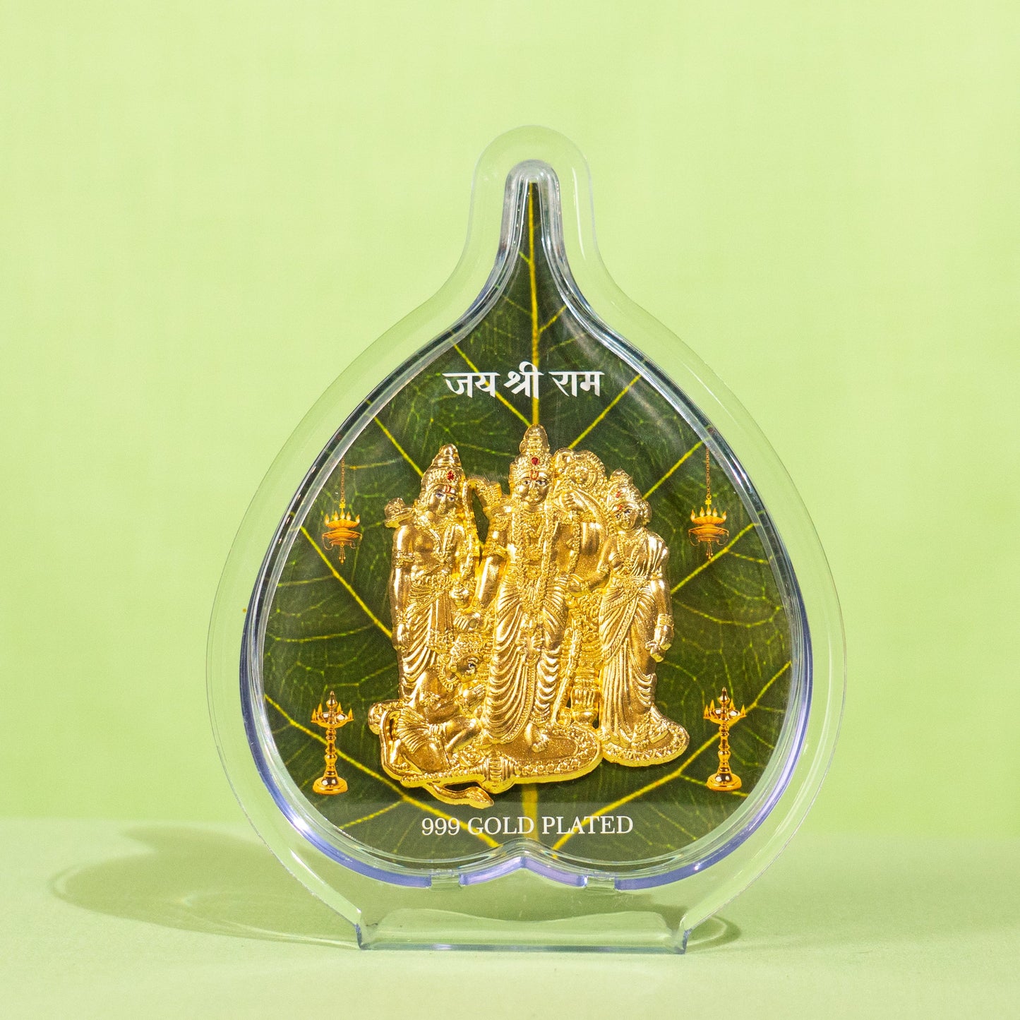 Gold Coated Ram Family Frame (No 2) Leaf