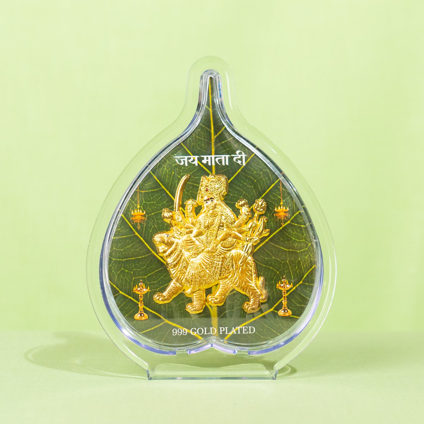 Gold Coated Durga Devi Frame (No 2) Leaf