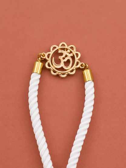 Silver "Om" Rakhi