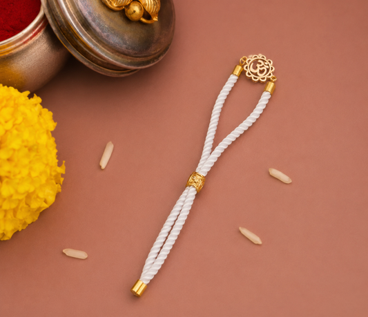 Silver "Om" Rakhi
