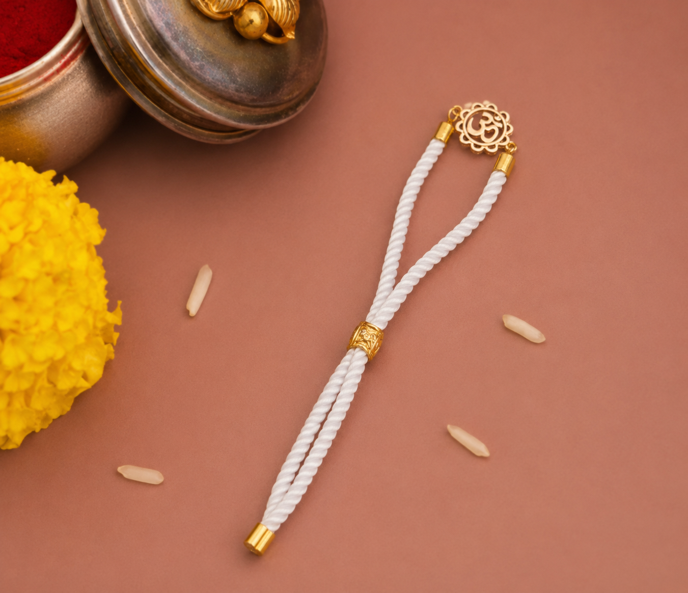 Silver "Om" Rakhi