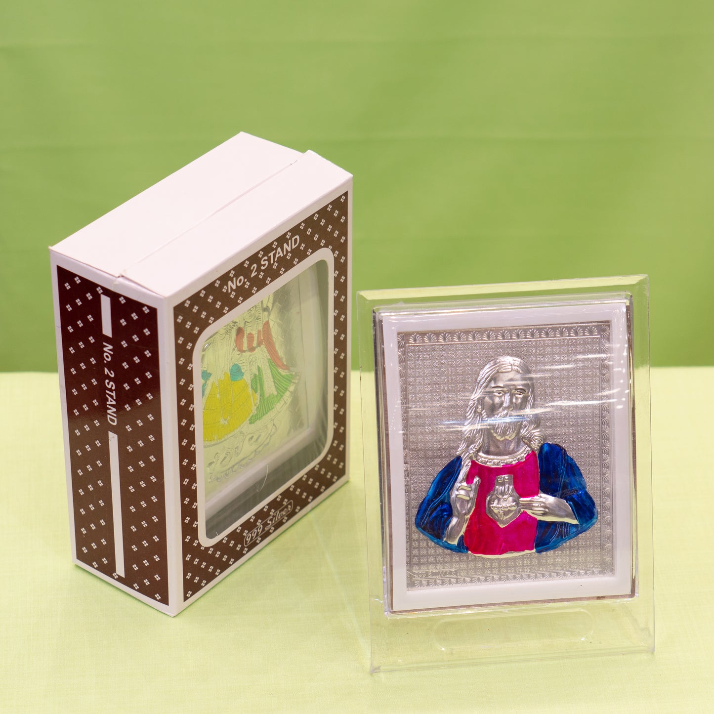 Silver Coated Jesus Frame (No 2)