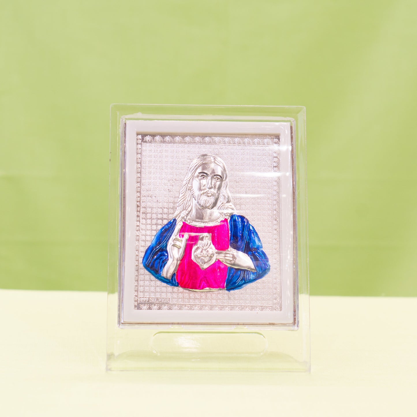 Silver Coated Jesus Frame (No 2)