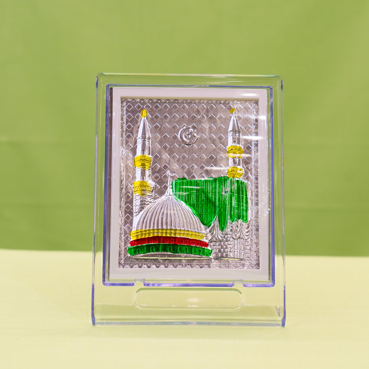 Silver Coated Makkah Frame (No 2)