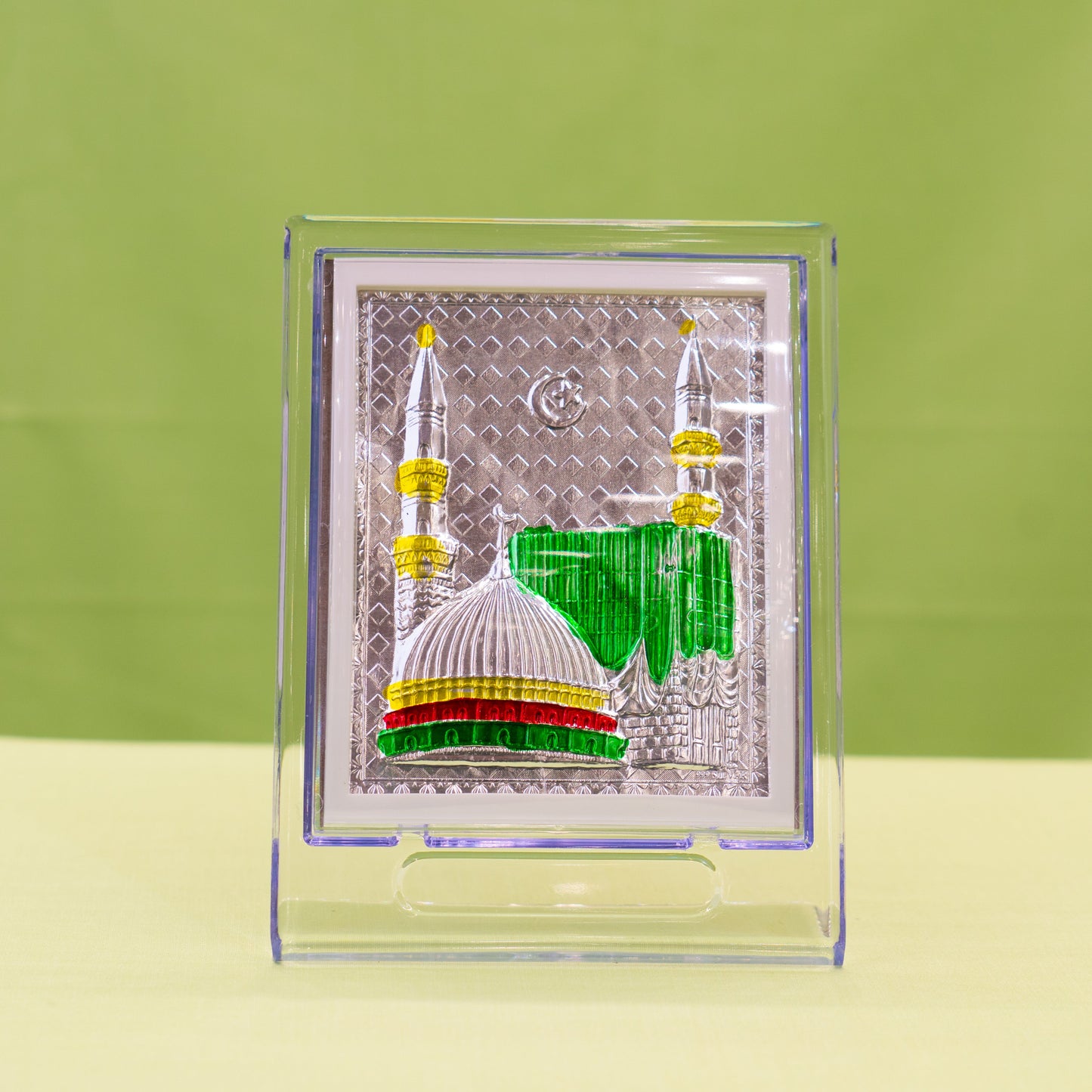 Silver Coated Makkah Frame (No 2)