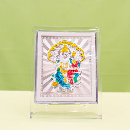 Silver Coated Lakshmi Narasimha Swamy Frame (No 2)