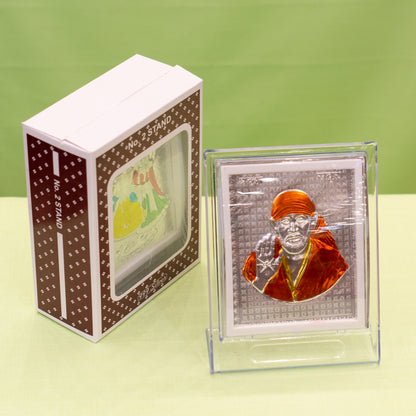 Silver Coated Sai Baba Frame (No 2)