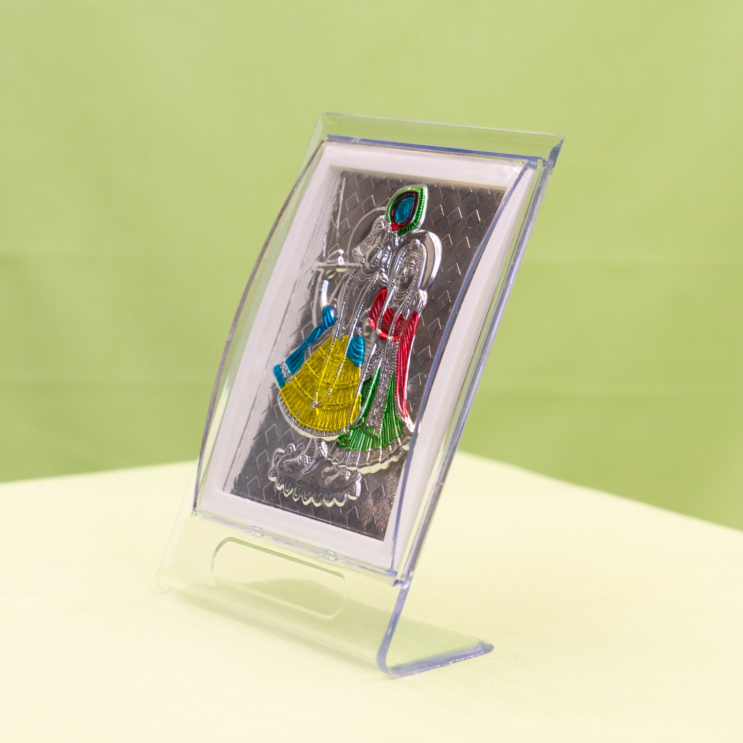 Silver Coated Radha Krishna  Frame (No 2)