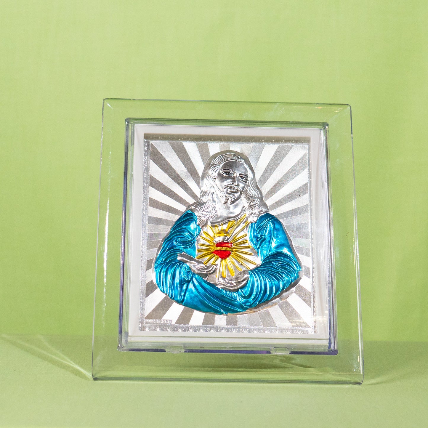 Silver Coated Jesus  Frame (No 3)