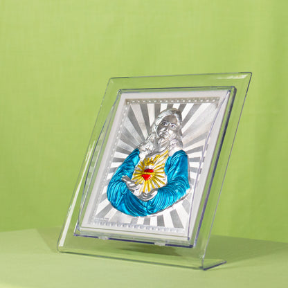 Silver Coated Jesus  Frame (No 3)