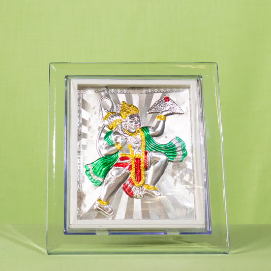 Silver Coated Hanuman  Frame (No 3)