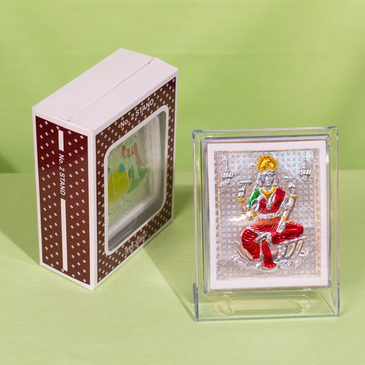 Silver Coated Lakshmi Devi  Frame (No 2)