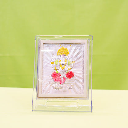 Silver Coated Ganesh Frame (No 2)