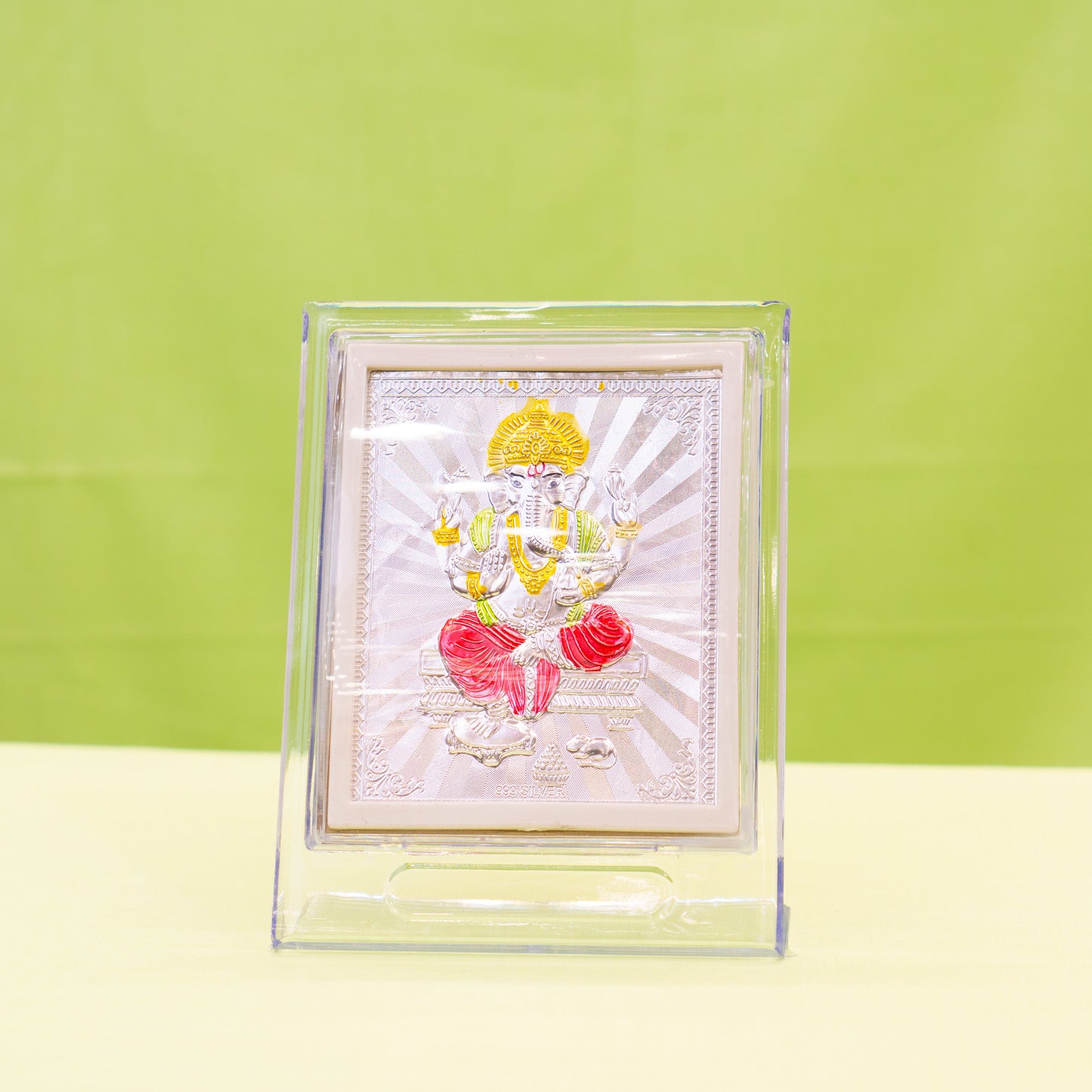 Silver Coated Ganesh Frame (No 2)