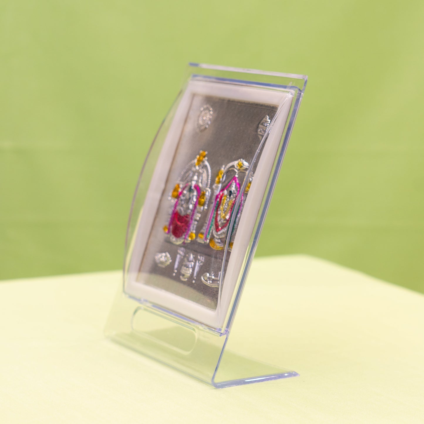 Silver Coated Balaji Padmavathi  Frame (No 2)