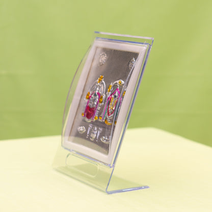 Silver Coated Balaji Padmavathi  Frame (No 2)