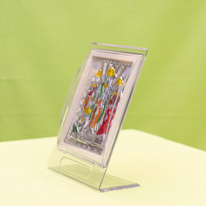 Silver Coated Ram Parivar  Frame (No 2)