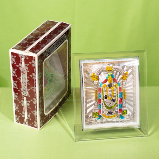 Silver Coated  Balaji Frame (No 3)