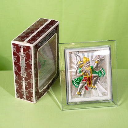 Silver Coated Hanuman  Frame (No 3)