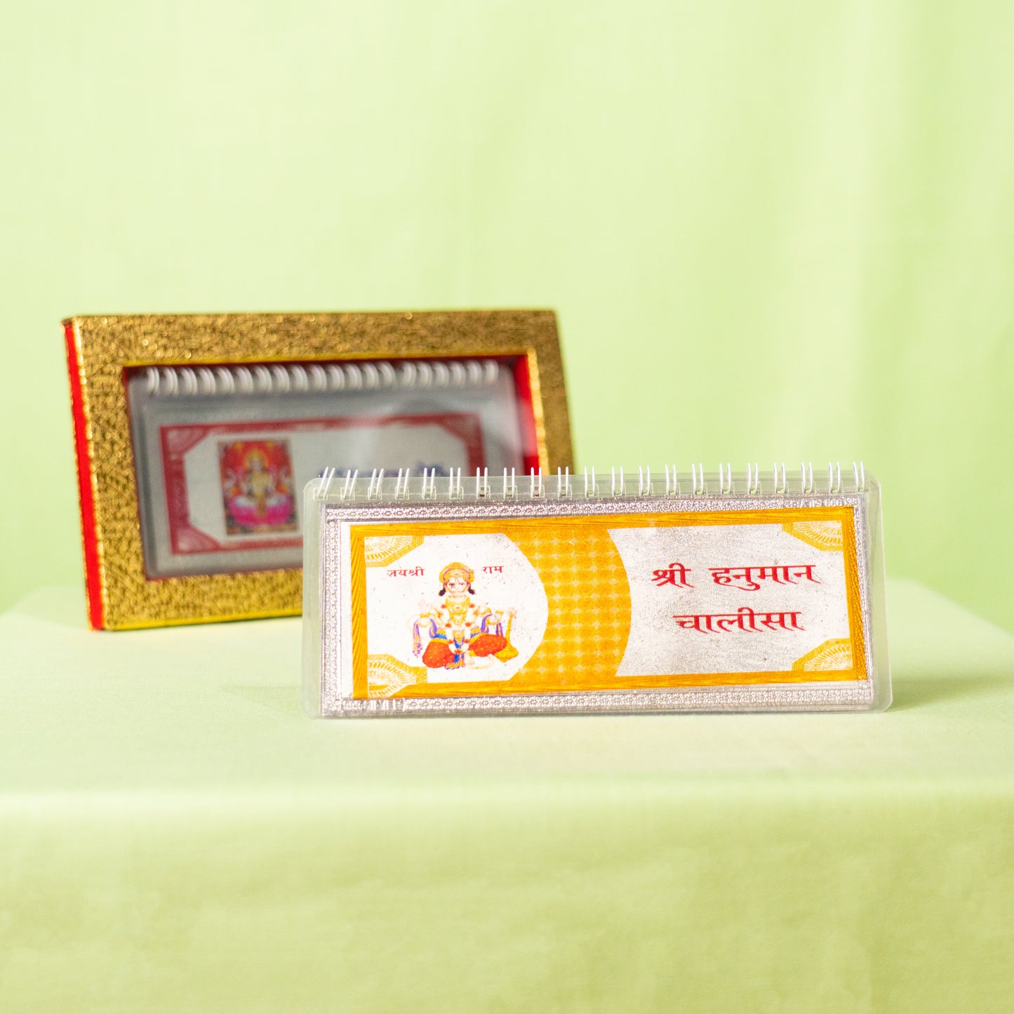 Silver Coated Hanuman Chalisa-Hindi(Big)