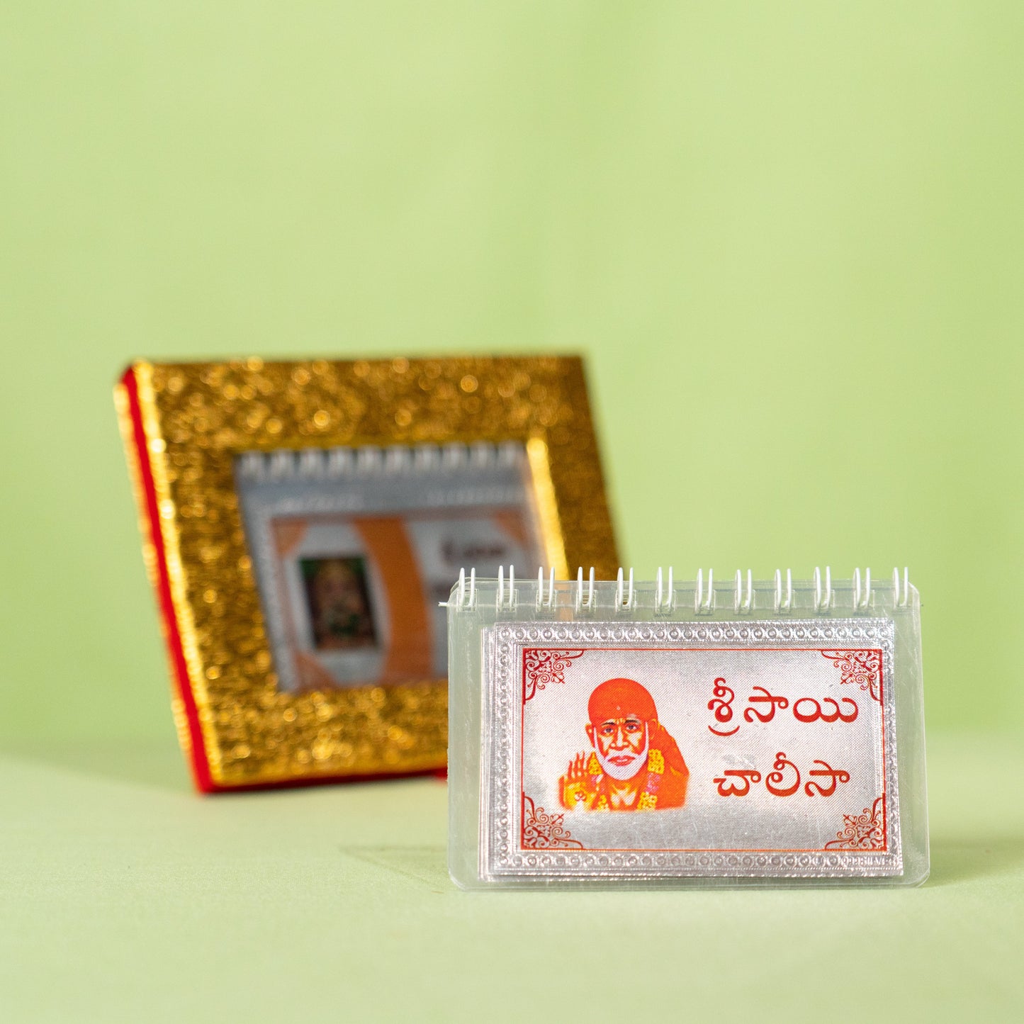 Silver Coated Sai Chalisa Hindi(Small)