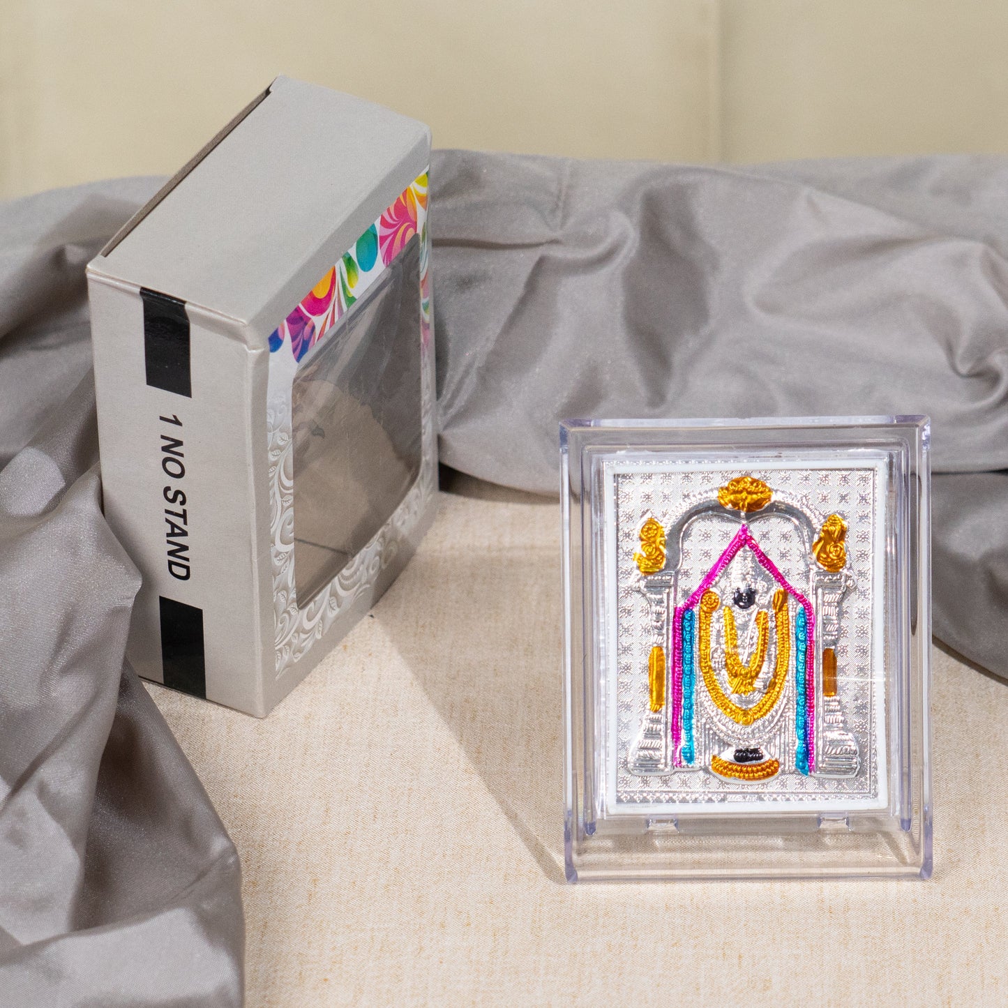 Silver Coated  Radha Krishna  Frame (No 1)