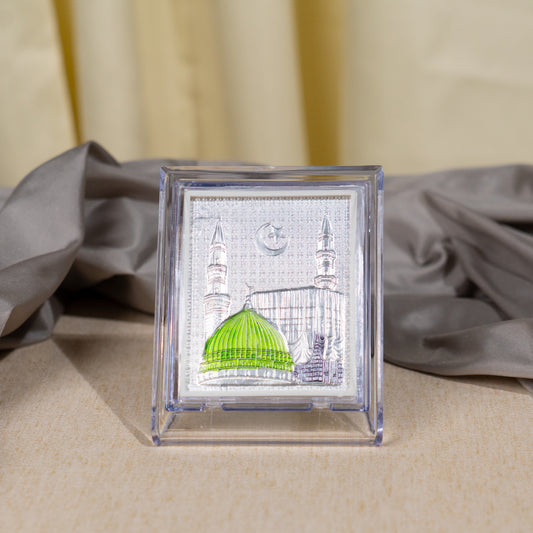 Silver Coated Makkah  Frame (No 1)