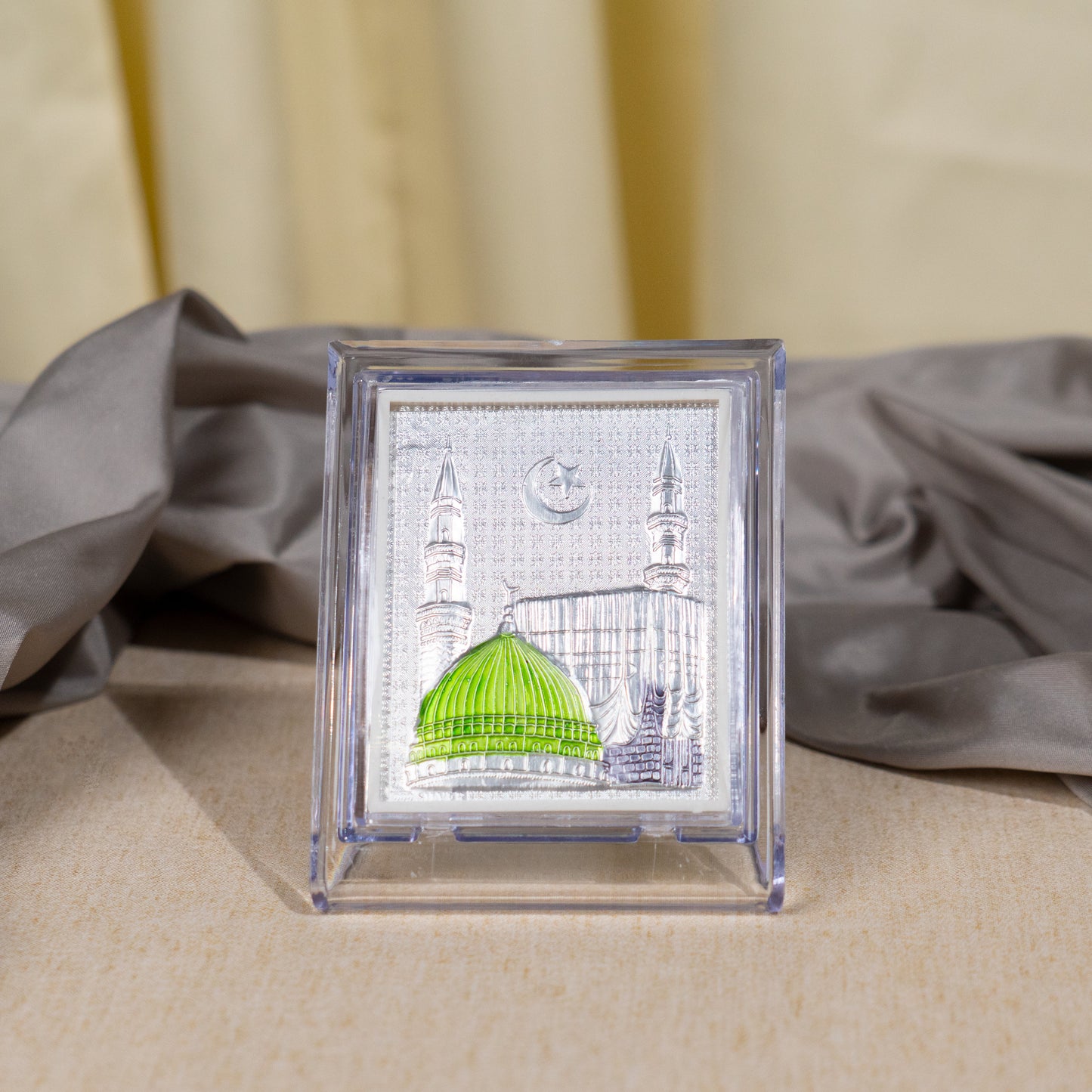 Silver Coated Makkah  Frame (No 1)