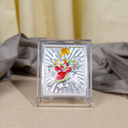 Silver Coated Durga Devi  Frame (No 1)