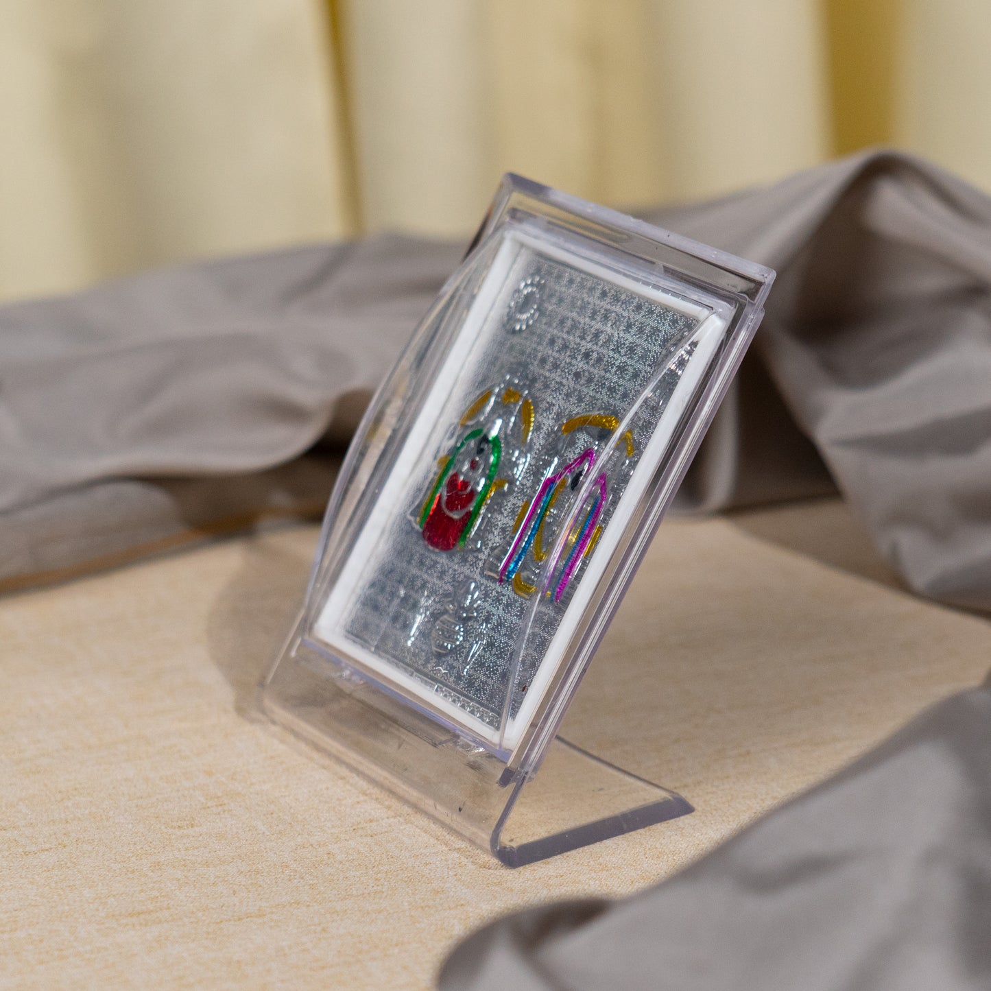 Silver Coated Balaji Padmavathi  Frame (No 1)