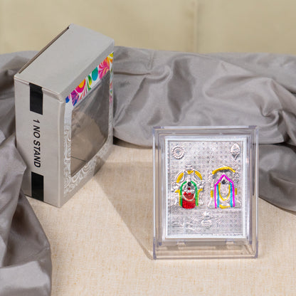 Silver Coated Balaji Padmavathi  Frame (No 1)