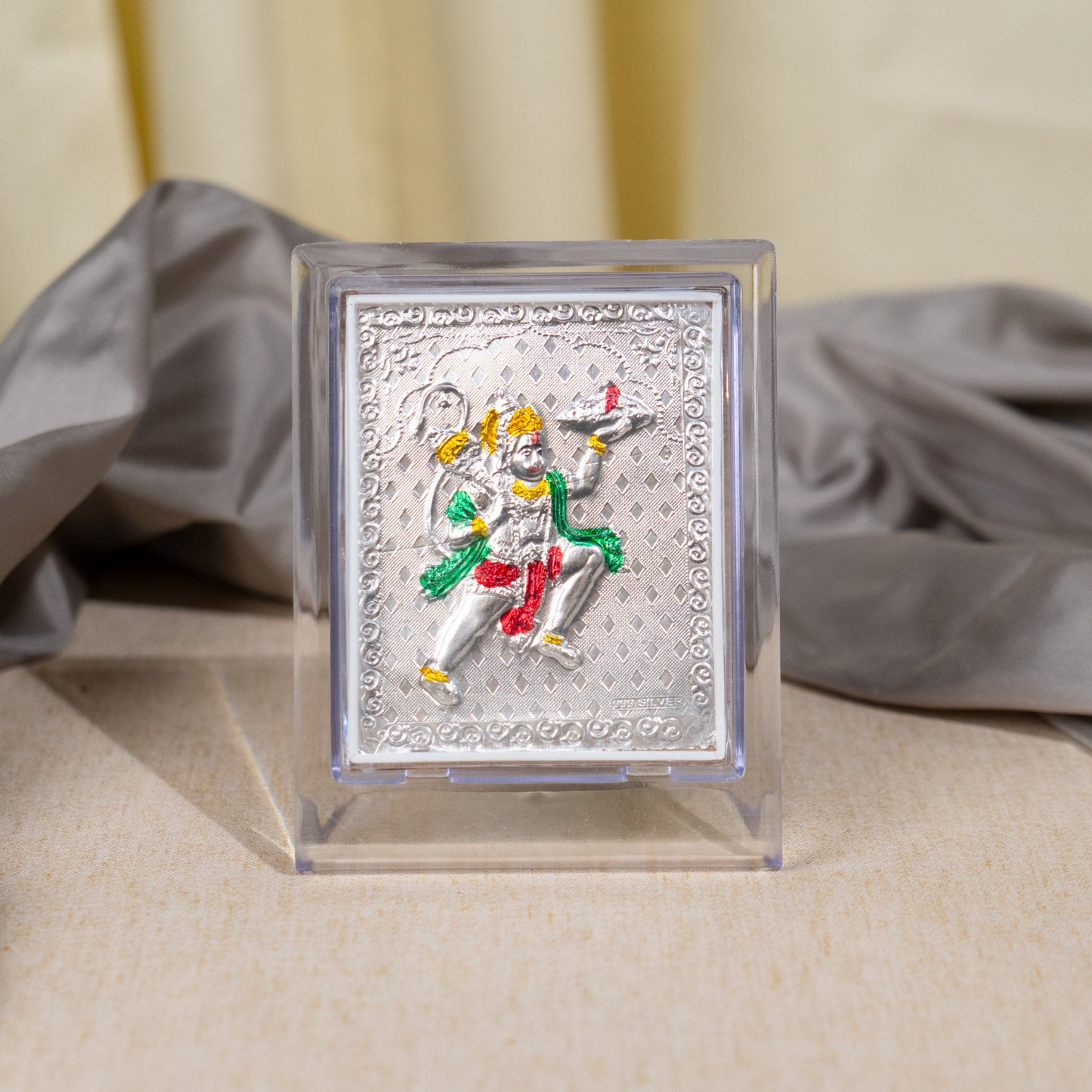 Silver Coated Hanuman  Frame (No 1)