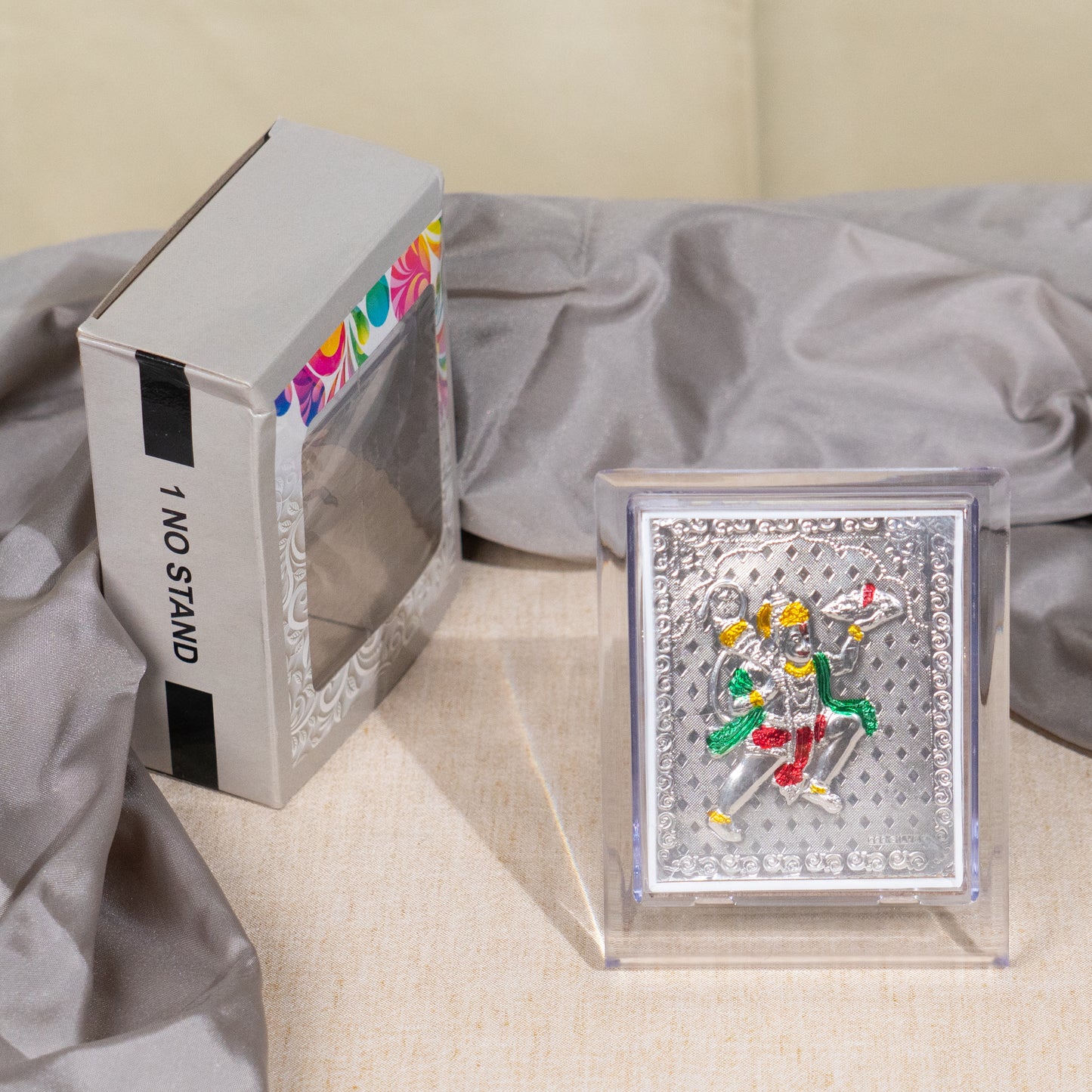 Silver Coated Hanuman  Frame (No 1)