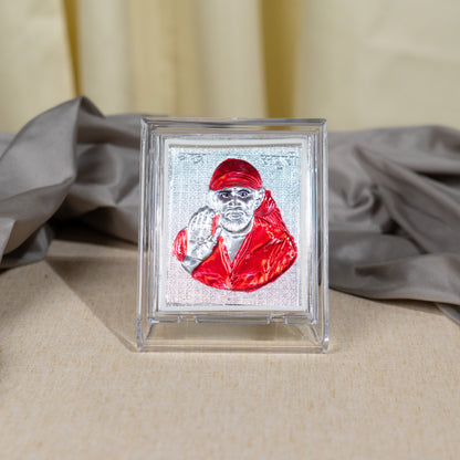 Silver Coated Sai Baba  Frame (No 1)