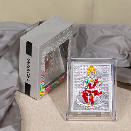Silver Coated Lakshmi Devi  Frame (No 1)