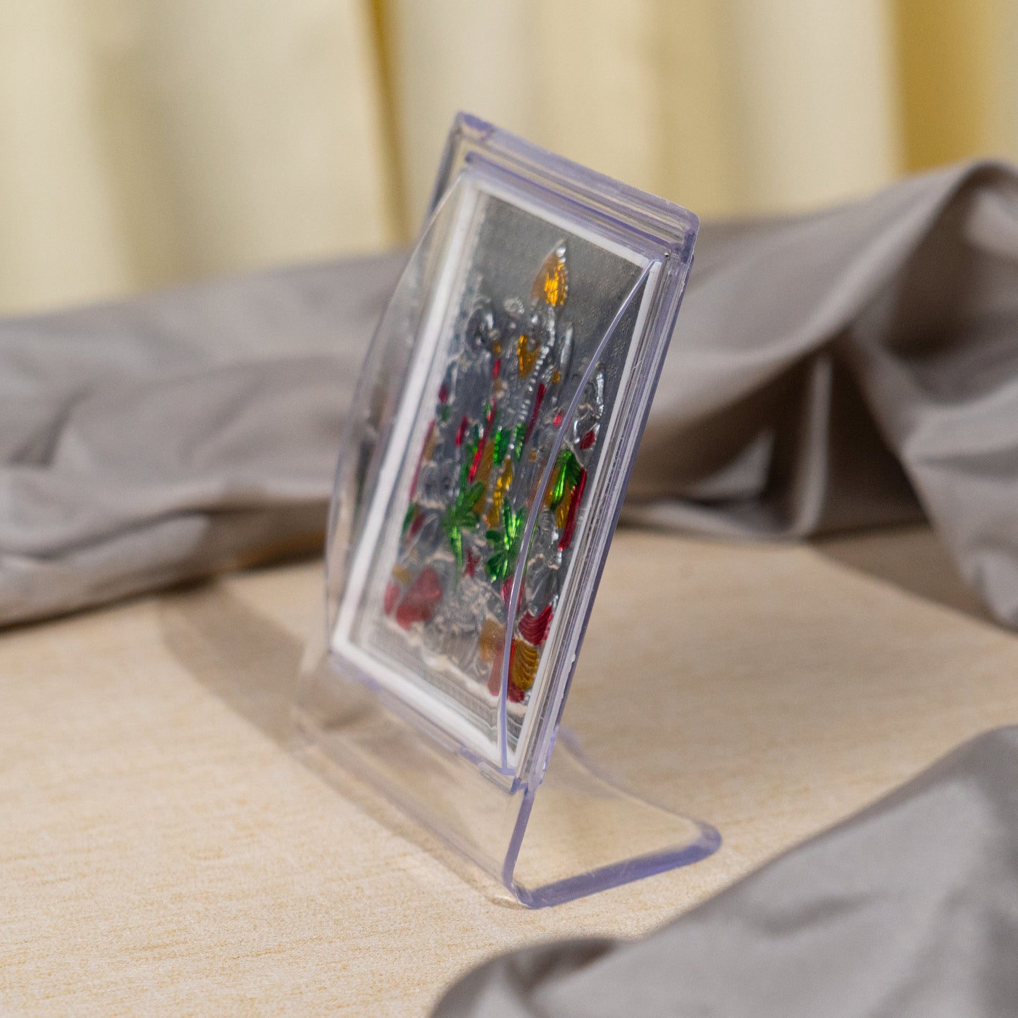Silver Coated Satya Narayana Swamy Frame (No 1)