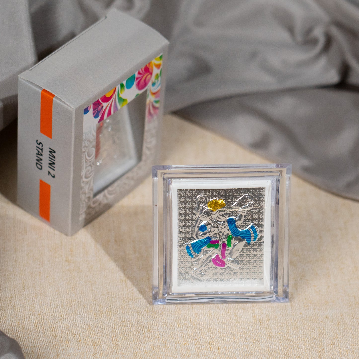 Silver Coated Hanuman Frame (Mini)