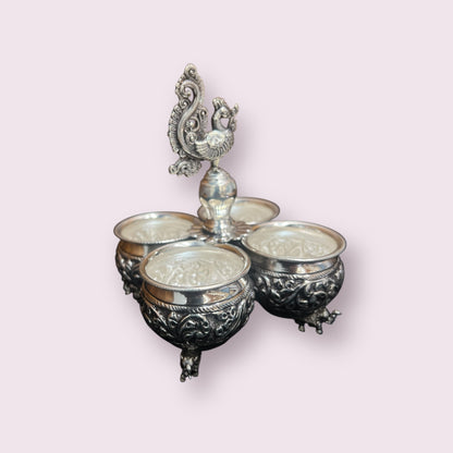 92.5 ANTIQUE 4 BOWL STAND