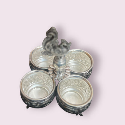 92.5 ANTIQUE 4 BOWL STAND
