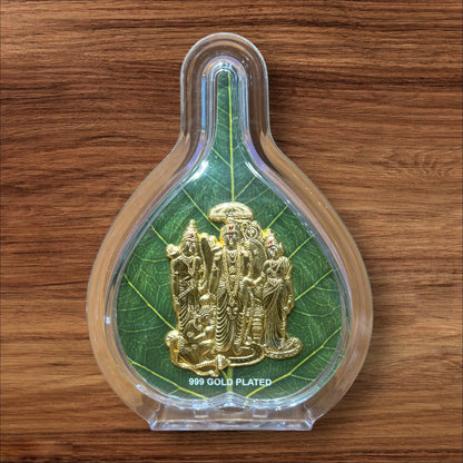999 GOLD PLATED NO1 LEAF RAM PARIVAR FRAMES