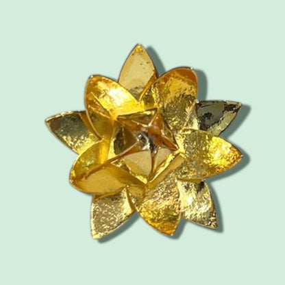 GOLD POLISH LOTUS FLOWER