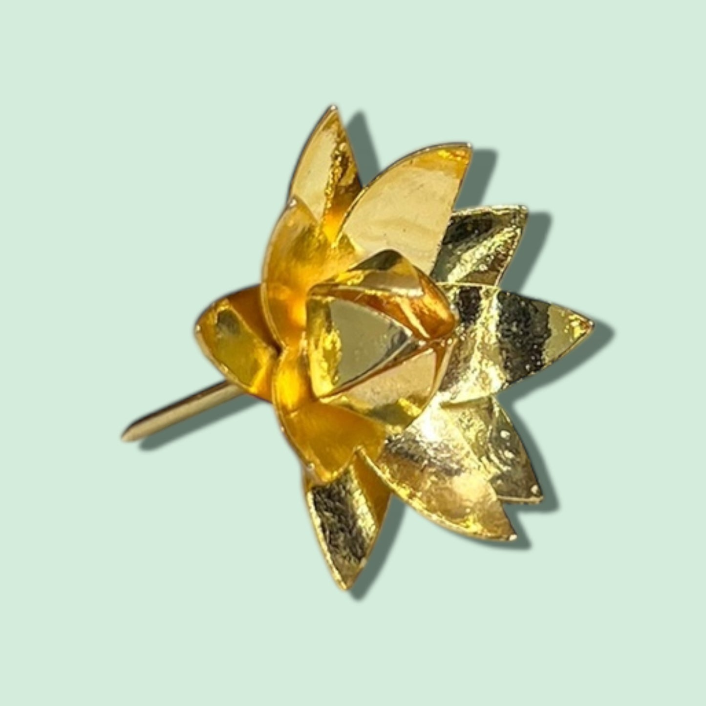 GOLD POLISH LOTUS FLOWER