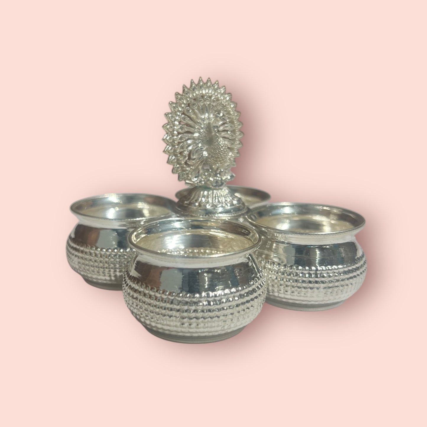 SILVER 4 BOWL STAND