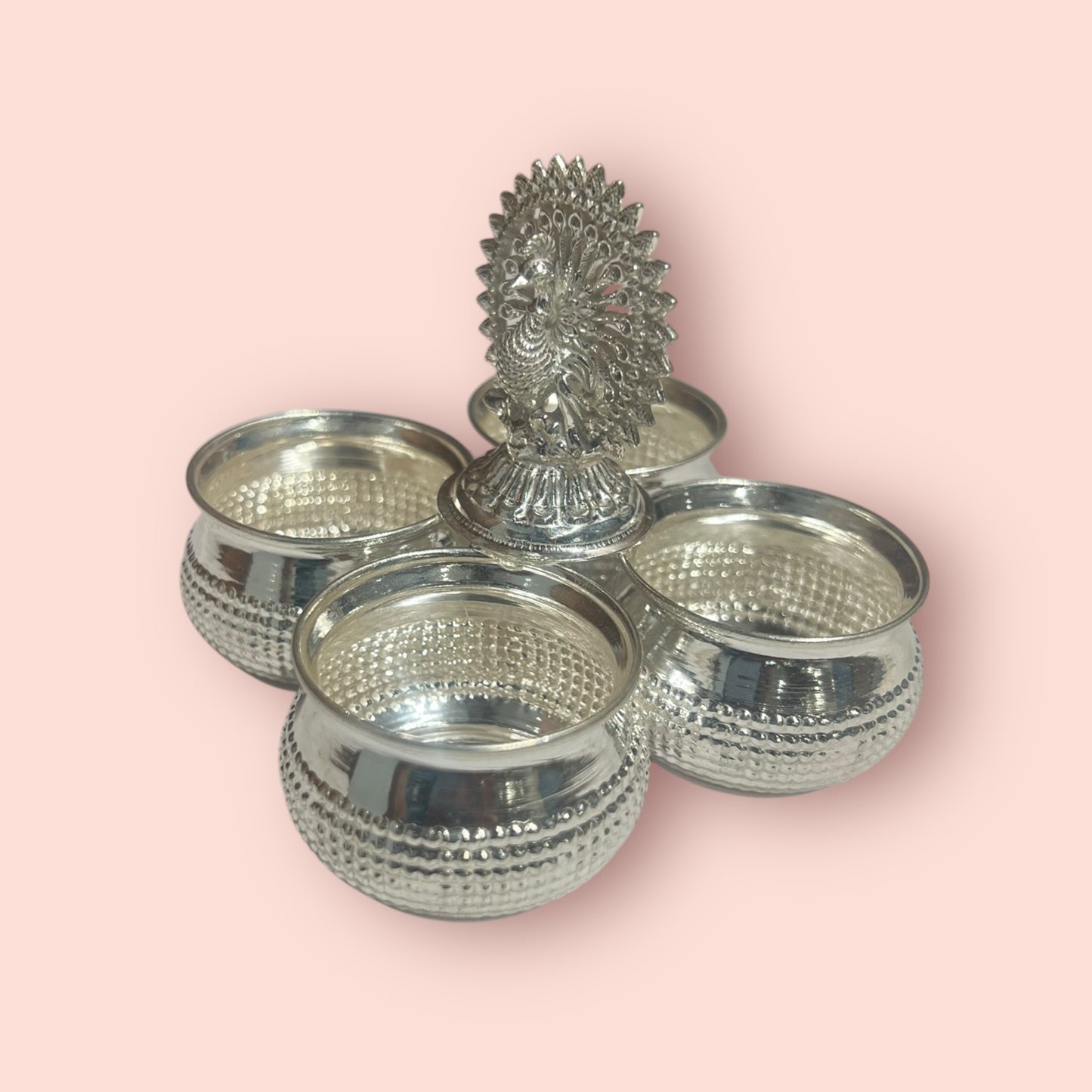 SILVER 4 BOWL STAND