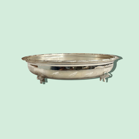 SILVER ELEPHANT LEG PLATE